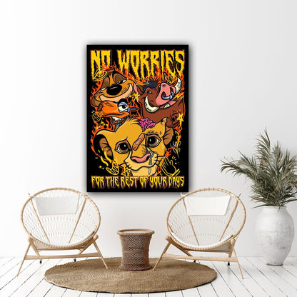 No Worries Back Canvas