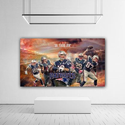 New England Patriots Team Canvas