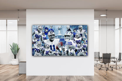Dallas Cowboys Team Canvas