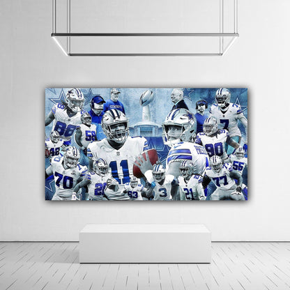 Dallas Cowboys Team Canvas